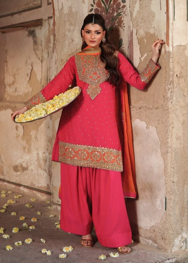 Zainab Chottani Fine Quality Chiffon Collection 2026 – 3 Piece Embroidered Suit (Rs. 6500)