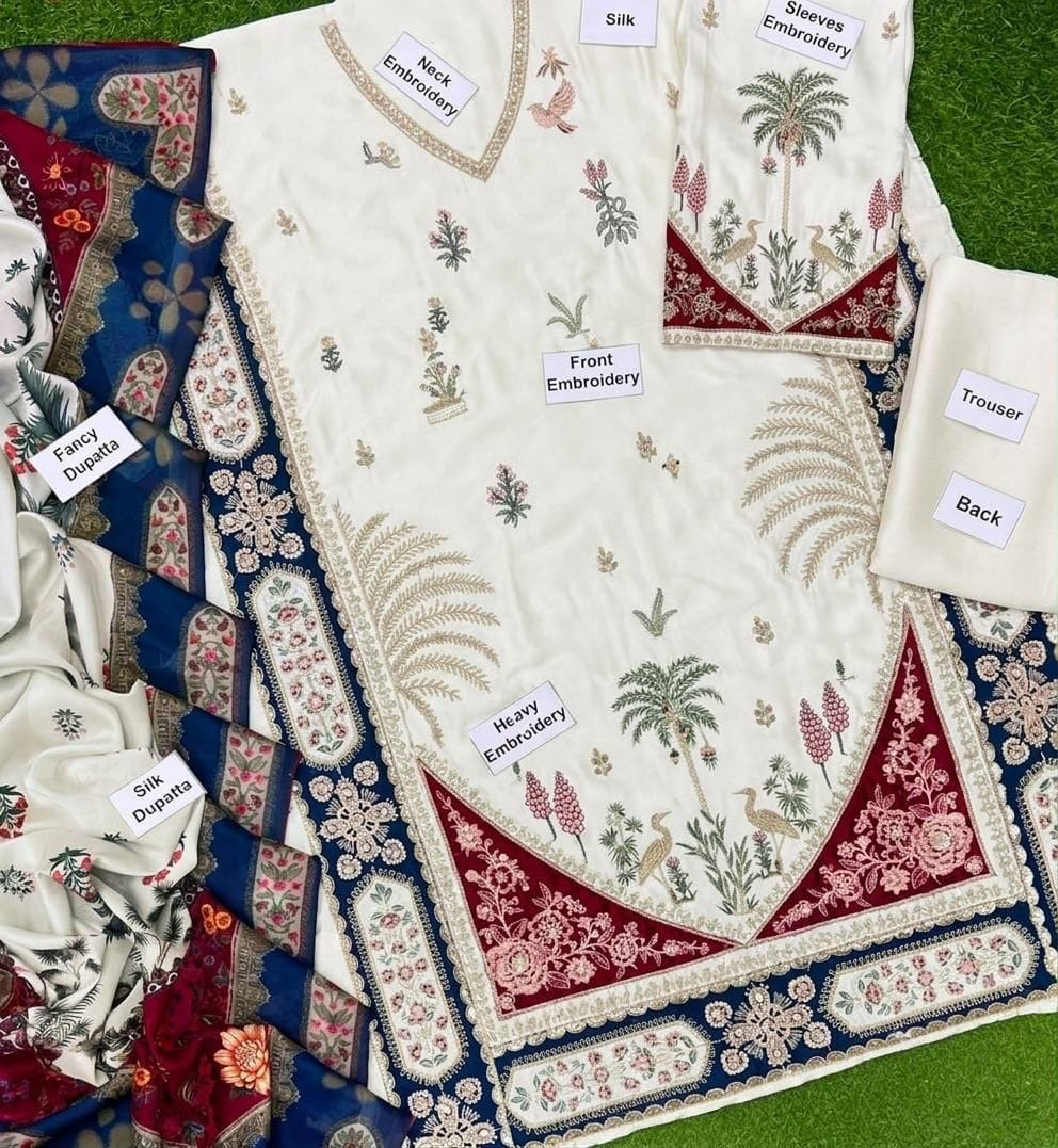 ✨ Ethnic Silk Volume 2026 | Premium Embroidered 3-Piece Silk unstiched Suit | New Arrival 🔥