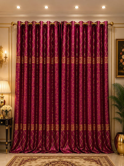 🍂 Premium Cozy Soft Velvet Curtains | 9 Ft Length | Ready To Hang | 10 Rings | Multiple Colors | Pair Rs. 5000 🍂