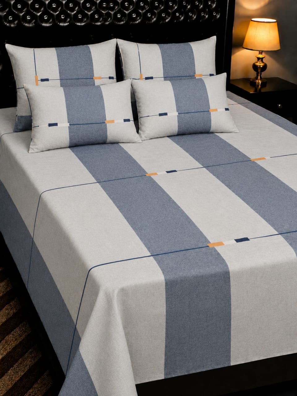 🔥 New Arrival 2026 | 5Pc Pure Cotton King Size Bedsheet Set | Export Quality | Full Printed | Double Bed Size 🔥