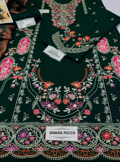 BAREEZE & BATIK Premium Winter Dhanak Collection 2026-27 | 3PC Heavy Embroidered Suits | Luxury Dhanak Shawl | PKR 7,000