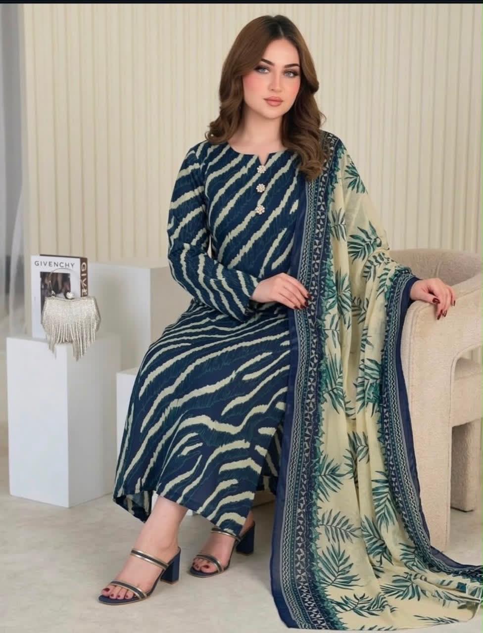 Lulusar Silk 3PC Unstitched Dress 2K26 | Premium Shamose Silk Digital Printed Collection | Printed Shirt, Dyed Trouser & Silk Dupatta