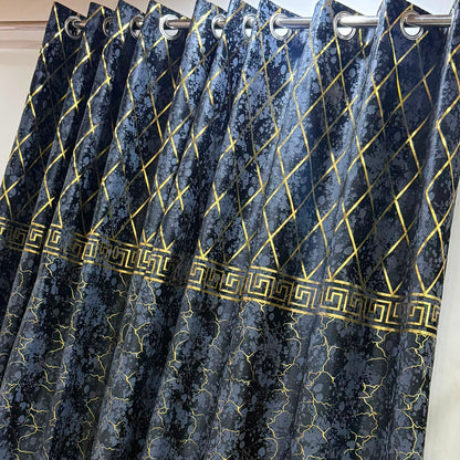 🍂 Premium Cozy Soft Velvet Curtains | 9 Ft Length | Ready To Hang | 10 Rings | Multiple Colors | Pair Rs. 5000 🍂