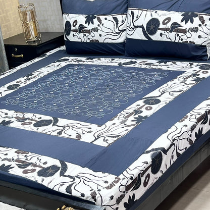 🔥 NEW ARRIVAL 2026 | PREMIUM EMBROIDERED 3PC COTTON KING SIZE BEDSHEET | LUXURY PATCH WORK COLLECTION 🔥