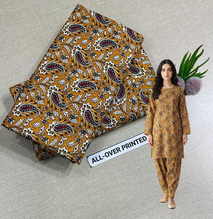 🌸 Floral Bloom Premium Digital Print 2PC Unstiched Suit| Summer Collection 2026 | Elegant Poly Cotton