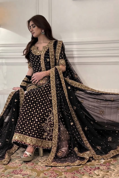 Haris Shakeel Addawork Formal Wedding Collection-Aisha Margenta*