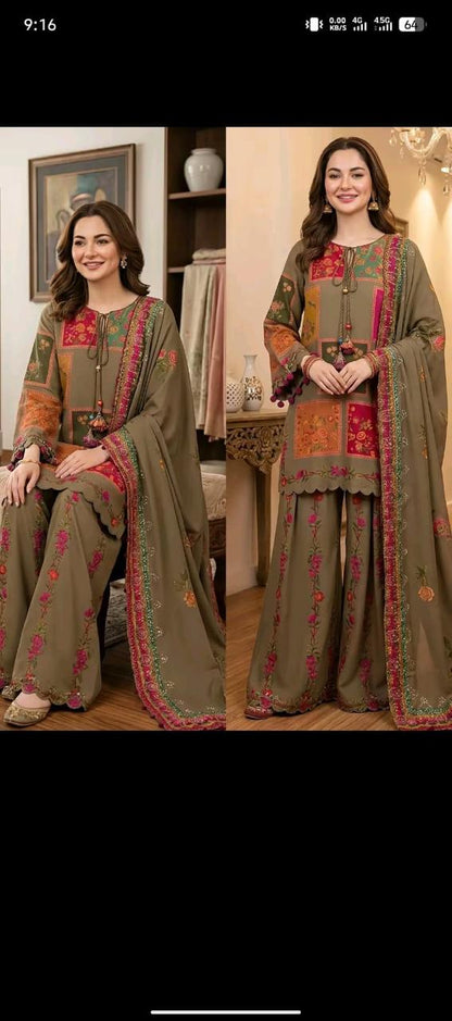 🔥 CHARIZMA 2K26 – Premium Printed Lawn 3PC | Chiffon Dupatta | Rs.3500 Only 😍