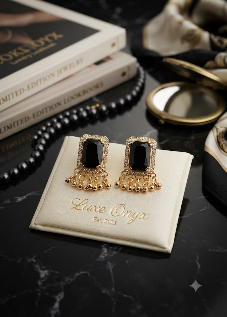 Royal Ruby Statement Earrings: Premium Handcrafted Gemstone Collection
