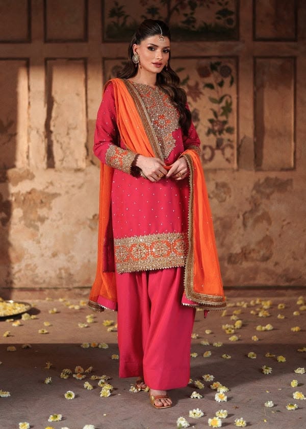Zainab Chottani Fine Quality Chiffon Collection 2026 – 3 Piece Embroidered Suit (Rs. 6500)