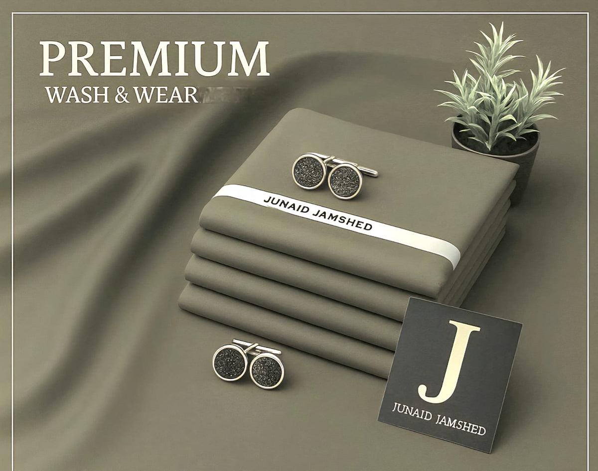 J. Men's New Arrival 2026 | Premium Wash & Wear Unstitched Suit 4 Meter | Soft Fall Fabric | Men's Shalwar Kameez Dress Material | Executive Class Packing