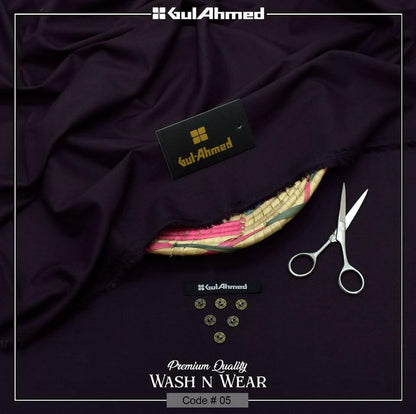 J. Men's Wash & Wear Unstitched Suit 4M – Soft Fall Fabric Collection 2026