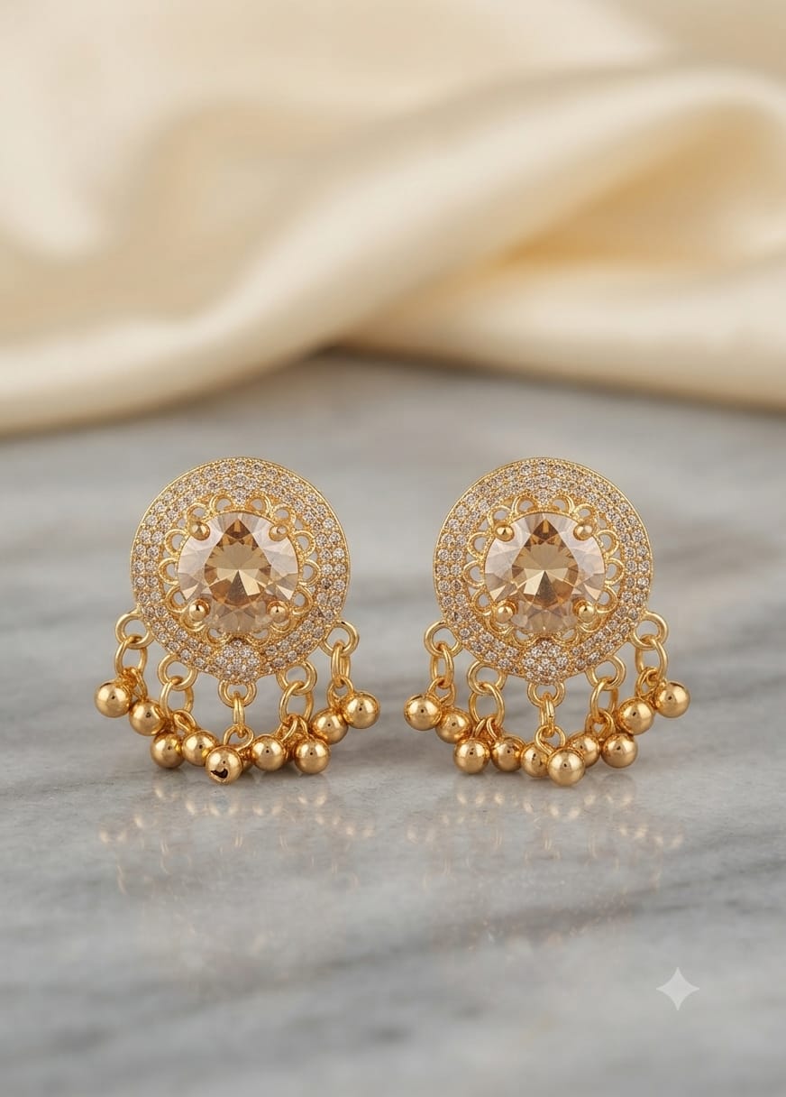 Royal Ruby Statement Earrings: Premium Handcrafted Gemstone Collection
