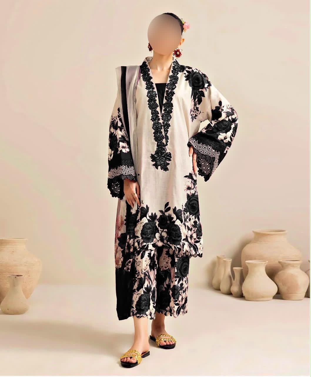 Lulusar Silk 3PC Unstitched Dress 2K26 | Premium Shamose Silk Digital Printed Collection | Printed Shirt, Dyed Trouser & Silk Dupatta