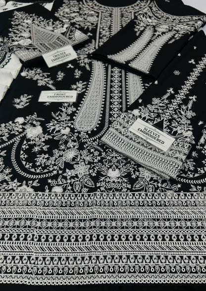 🔥 HUSSAIN REHAR PREMIUM AIR-JET DHANAK 3PC Unstiched Suit| D# NF 1211 | WINTER COLLECTION 2026-27 | HEAVY EMBROIDERED SHAWL ✨🥶