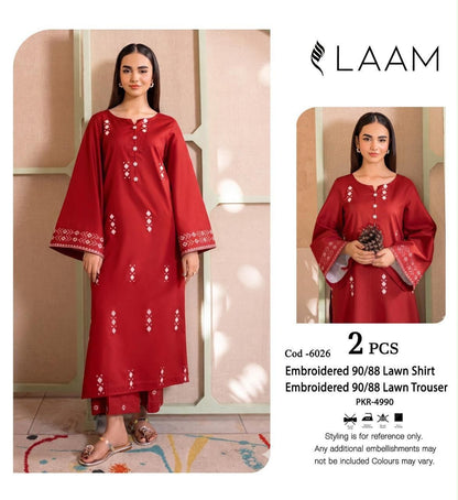🔥 Mega Sale – Premium Lawn 2PC Unstiched Suit 🔥
✨ Heavy Embroidered Neck
✨ Beautiful Embroidered Sleeves
✨ Embroidered Trouser
💎 Premium Lawn Fabric
💰 Special Sale Price: Rs. 4000/-