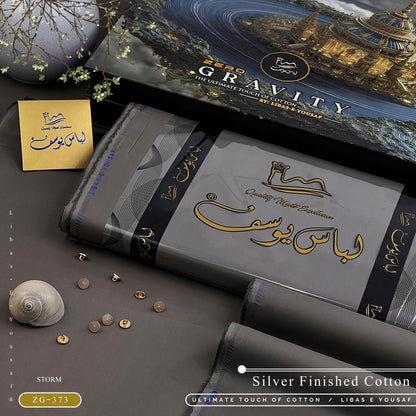 Libas-e-Yousaf Zero Gravity Cotton – Ultra Premium Summer Unstitched Collection (With Luxury Box & Metal Buttons)