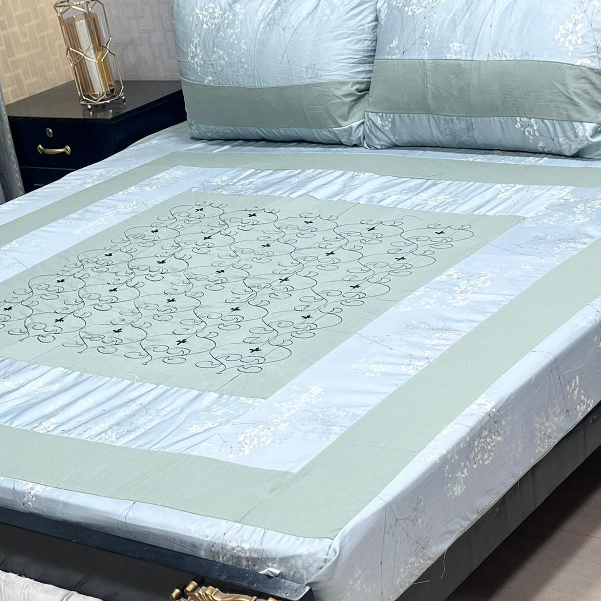 🔥 NEW ARRIVAL 2026 | PREMIUM EMBROIDERED 3PC COTTON KING SIZE BEDSHEET | LUXURY PATCH WORK COLLECTION 🔥