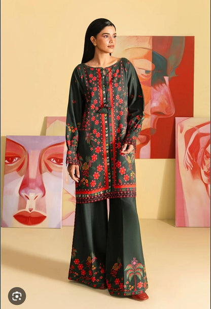 ✨ AFSANAH MOST DEMANDING EDITION – Premium Digital Silk 2PC unstiched suit| New Collection 2026 | Rs.3500/- ✨