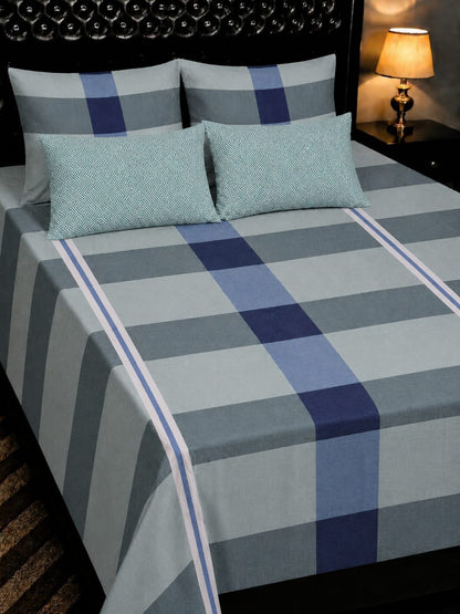 🔥 New Arrival 2026 | 5Pc Pure Cotton King Size Bedsheet Set | Export Quality | Full Printed | Double Bed Size 🔥