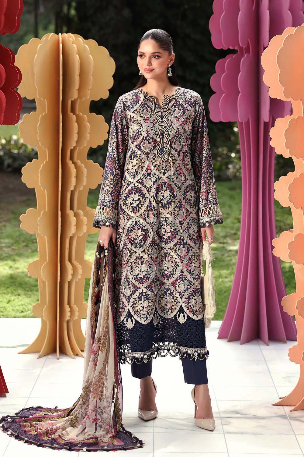 ✨ MARIA B MOST DEMANDING KAFTAAN SILK COLLECTION 2026 ✨ | Premium Digital Printed Silk 2PC Unstiched Suit