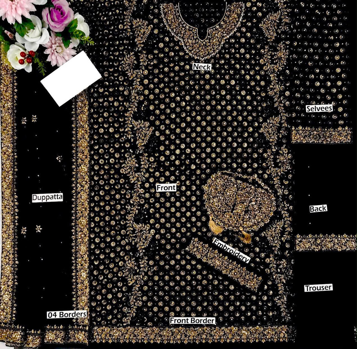 Haris Shakeel Addawork Formal Wedding Collection-Aisha Margenta*