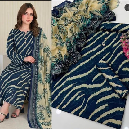 🌸 LULUSAR Premium Shamooz Silk 3PC Unstiched Suit| Digital Printed Luxury Collection 2026 🌸