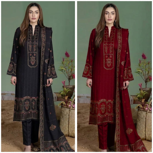 🌸 MOHAGNI PREMIUM PURE DHANAK WINTER COLLECTION 2026-27 | 3PC HEAVY EMBROIDERED SUIT | D#3014 😍✨