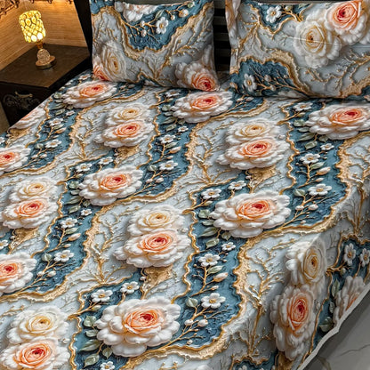 🔥 9D DIGITAL PRINTED BEDSHEET | NEW ARRIVAL 2026 | EXPORT QUALITY 3PC KING SIZE 🔥