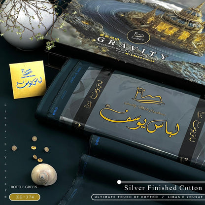 Libas-e-Yousaf Zero Gravity Cotton – Ultra Premium Summer Unstitched Collection (With Luxury Box & Metal Buttons)