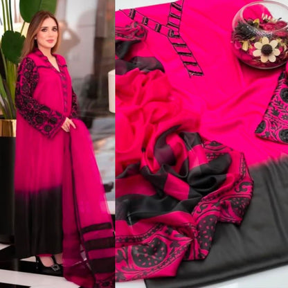 🌸 LULUSAR Premium Shamooz Silk 3PC Unstiched Suit| Digital Printed Luxury Collection 2026 🌸